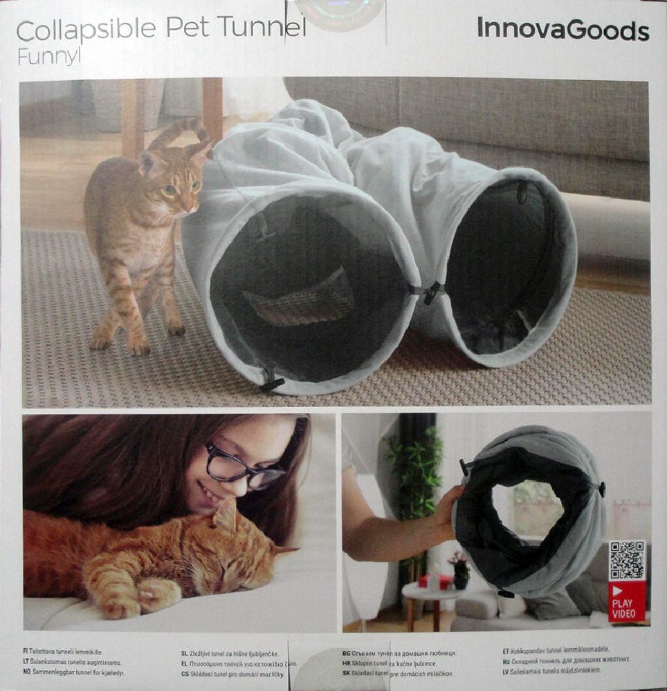 Funnyl innovag salokāma pet tunnel