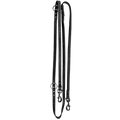 Ādas treniņu pavada, melna (1,6 × 250 cm) – Spotted! Pro