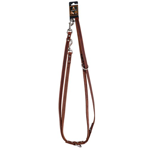 Ādas treniņu pavada, brūna (1,6 × 250 cm) – Spotted! Pro