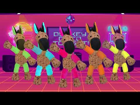 Retrodog ēzelīša rotaļlieta rozā S