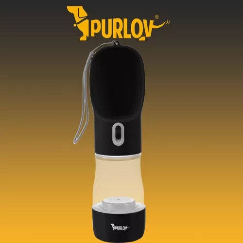 ceļojumu pudele ar bļodu sunim